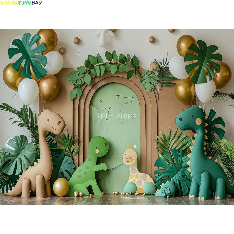 سعيد حفلة عيد ميلاد التصوير خلفية استحمام الطفل الوليد صورة ملونة قوس البالونات ديكور استوديو الصور خلفية AR-09