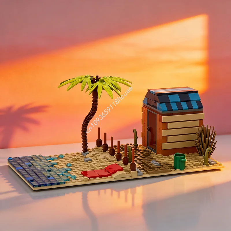 

284pcs MOC Ideas CUUSOO Beach Model Building Blocks Architecture Assemble Creative DIY Christmas Gifts Toy Brick Idea Education
