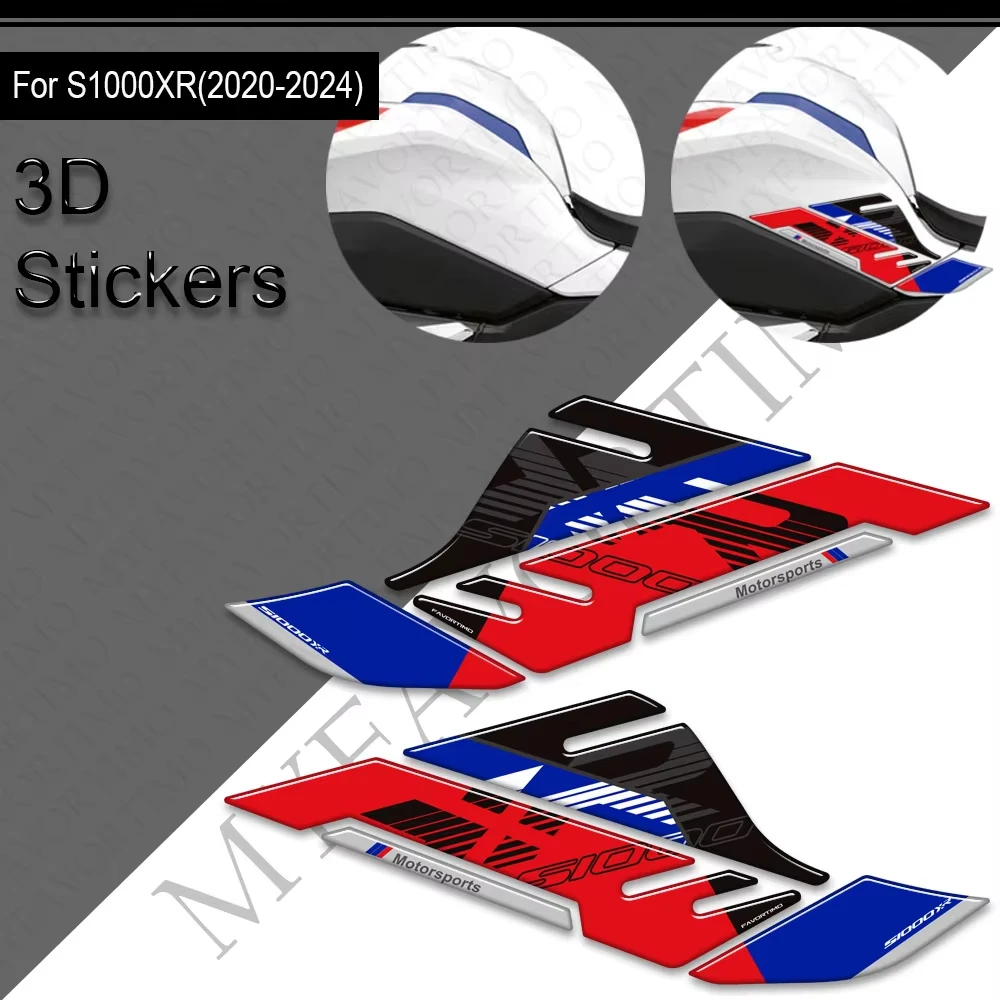 3D Protector Tanque Joelheira Apertos, Gás, Combustível, Óleo, Adesivos, Decalques para BMW S1000XR S 1000 XR S1000 M1000 M1000XR 2020-2024