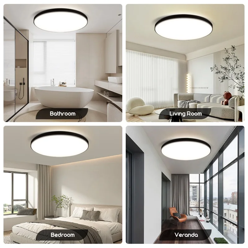 Led Ceiling Lamp AC 110V-220V Modern Ceiling Panel Light 18W 30W 40W Fixtures For House Living Room Bedroom kitchen Lighting