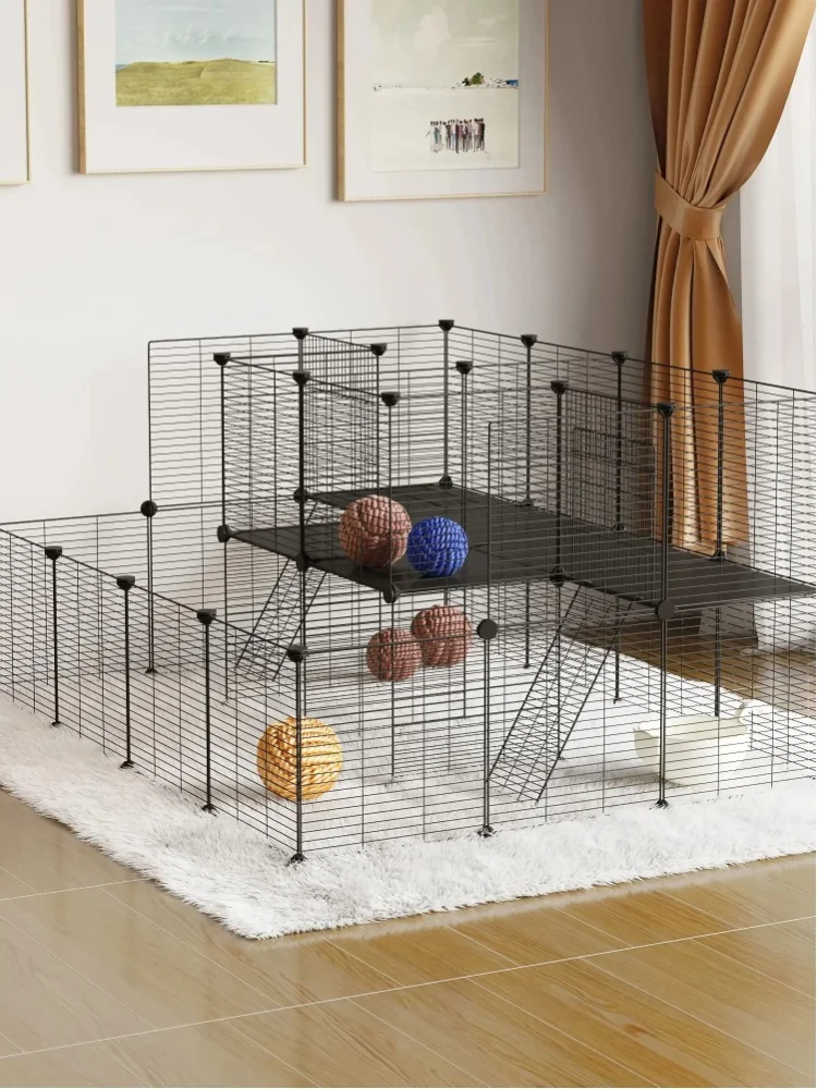 EUGAD Kleintierkäfig DIY Haustier-Laufstall Trainings- und Übungsgehege für Welpen, Kätzchen, Hunde, Outdoor-Gehege für Zwinger, Kaninchen, Meerschweinchen