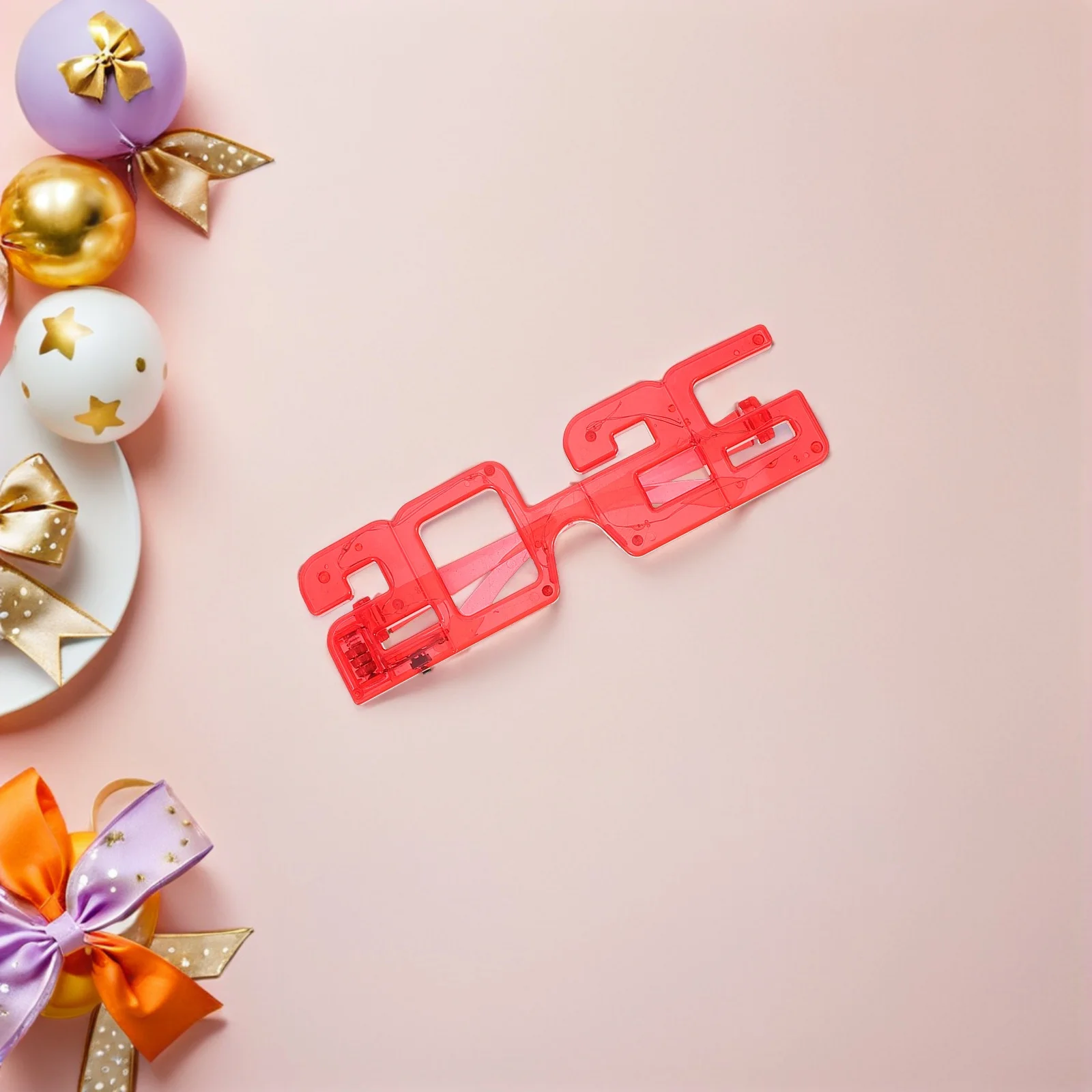 

8 Pcs New Year Glow Glasses Party Eyewear Year's Eve Flashing Sunglasses Plastic Funny Number Eyeglasses