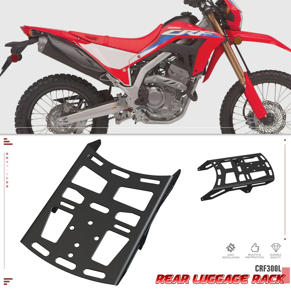 

For HONDA CRF300L RALLY ABS Rally 2021 2022 2023 2024 CRF 300 LS Motorcycle Rear Luggage Rack Cargo Rack Support Shelf Holder