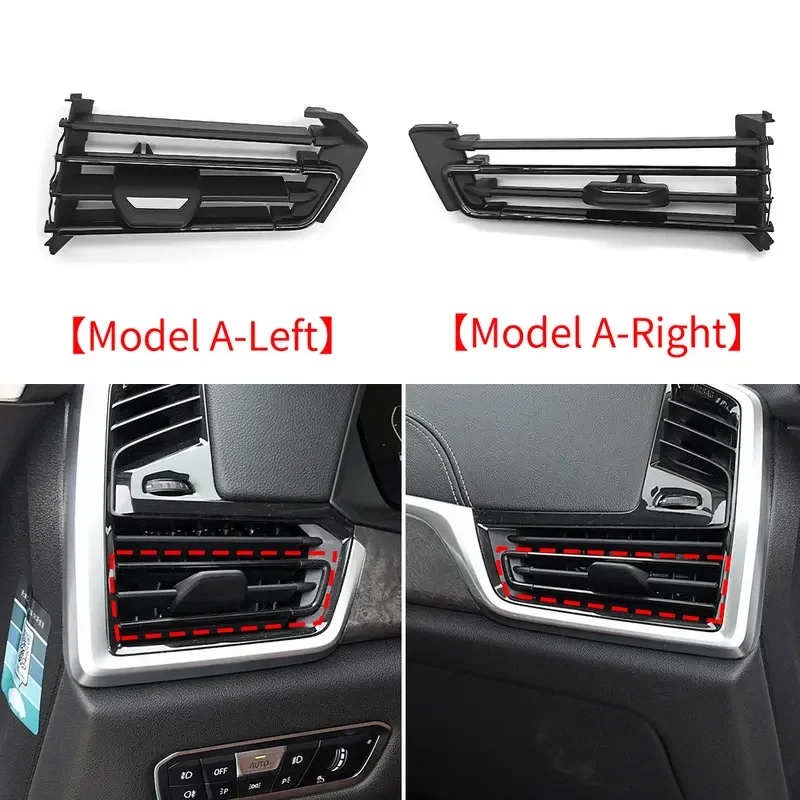 For BMW G05 G06 G07 G09 Car Front Left Right Air Vent Grille Clip Trim Parts A/C Outlet Repair Kits For BMW X5 X6 X7 2019-2023