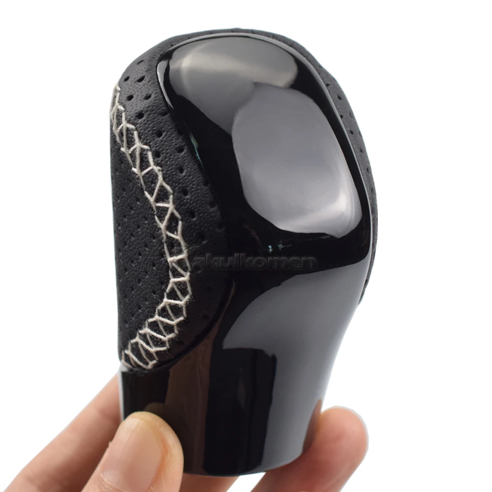 AT Leather Gear Shift Knob For Lexus ES350 GS300 GS350 GX460 NX300 IS250 IS350 RX350 RC300 RC350 POMO Arm Ball Shifter Stick Pen