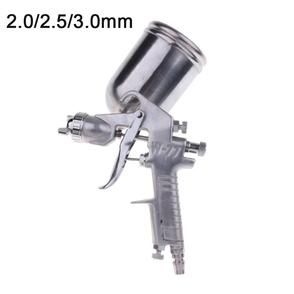 2.0/2.5/3.0mm W77 400ML Spray Gun Airbrush Sprayer Alloy Painting  For Painting Cars