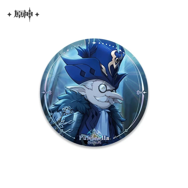 Genshin Impact Official Cosplay Winter Night Foolish Games Series Surroundings Badge Quicksand Acrylic Painting 3
