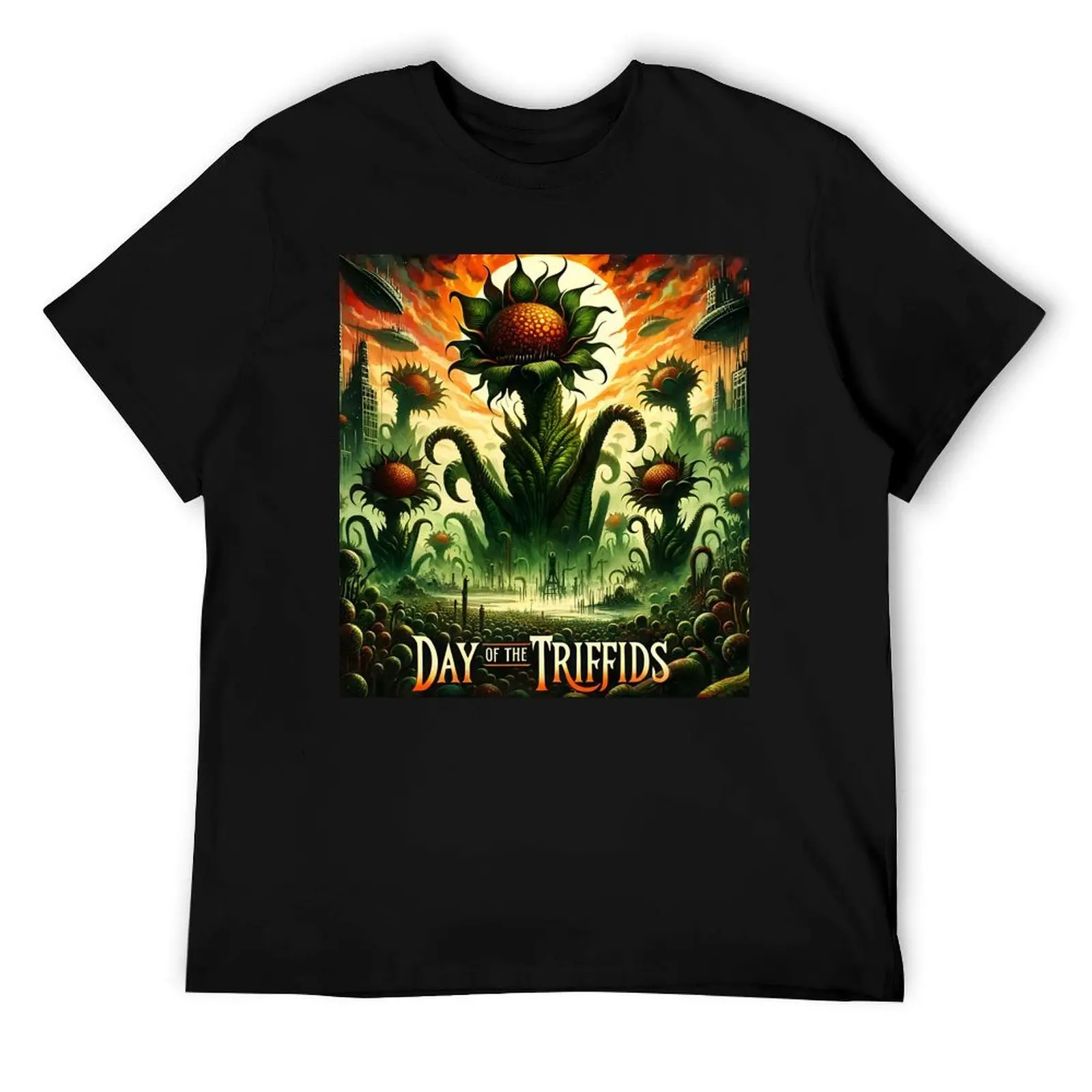 

Day of the Triffids - Alternative Book Cover T-Shirt t shirts for man graphic vintage t shirt for man 100 percent cotton T-Shirt