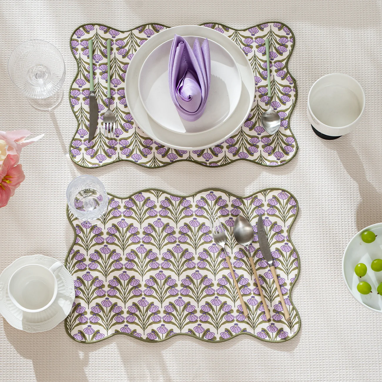 

Термостойкий коврик для сервировки стола, художественный, из полиэфирного волокна, подставка для кофейных чашек, защита посуды, роскошный декор для дома