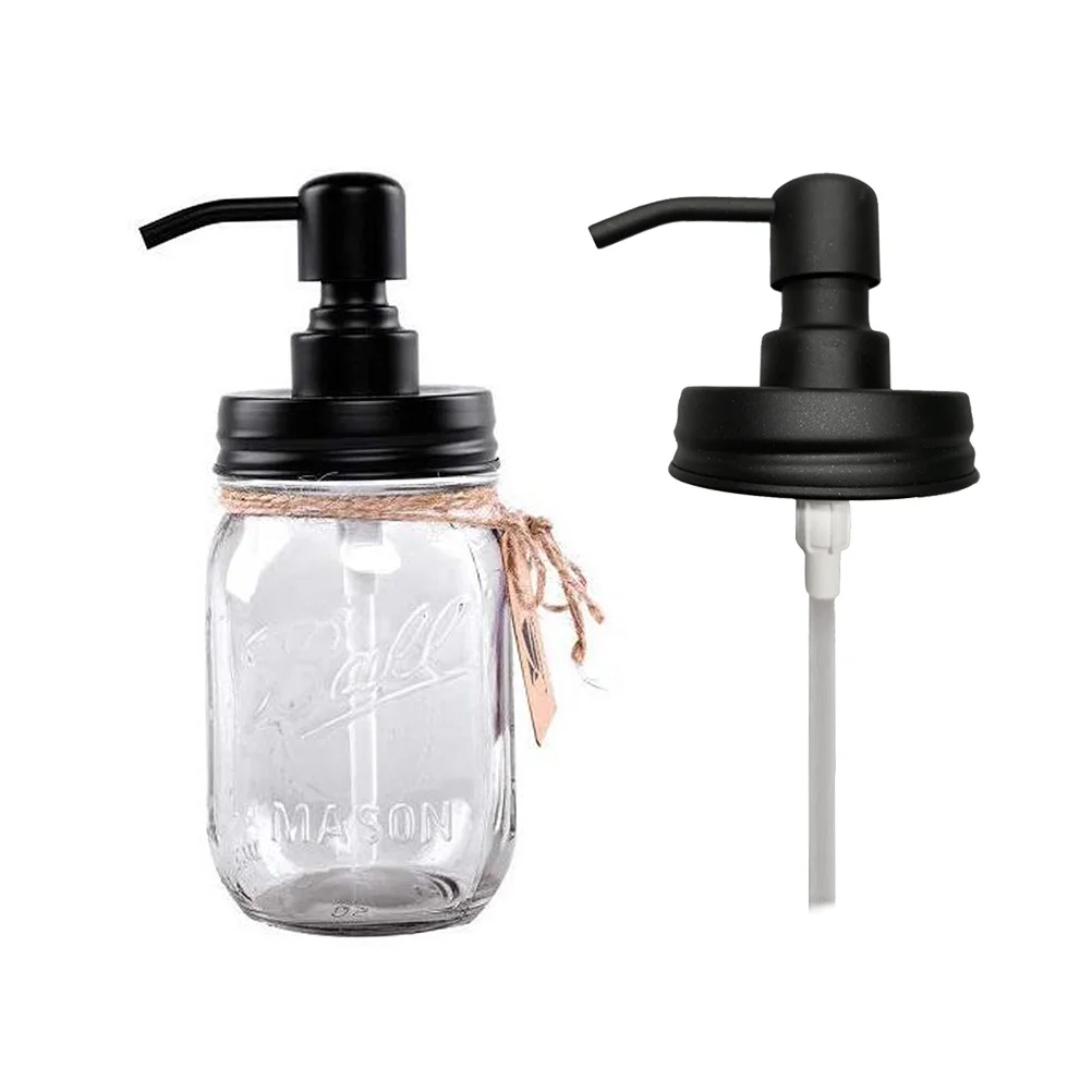 

2pcs Metal Pump Head Stainless Steel Manual Press For Soap Lotion Dispenser Replacement Bathroom Kitchen Use Portable Soap