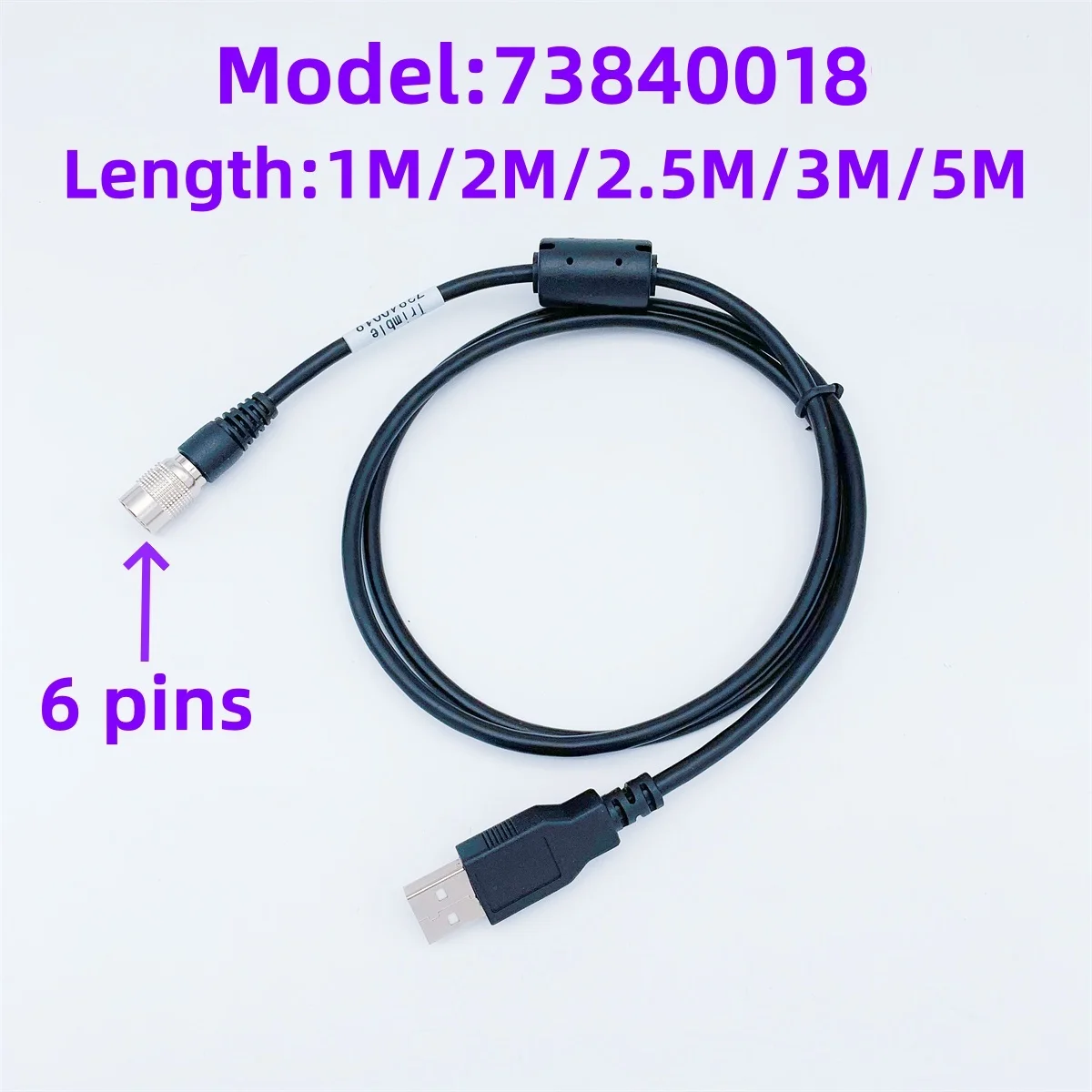 Brand new DINI03 digital level USB data cable Applicable to  Trimble 73840018  DINI03 DINI digital level HRS 6 pins