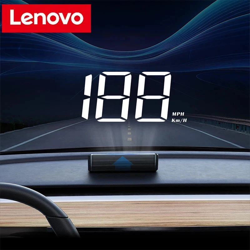 Lenovo Car Speedometer HUD Head Up Display Digital Speed Meter Windshield Projector MPH Auto Electronics Windshield Projector ﻿