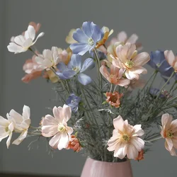 60CM Gesang Chrysanthemum Artificial Flower Pastoral Home Interior Decoration Wedding Ornament Flower Arrangement