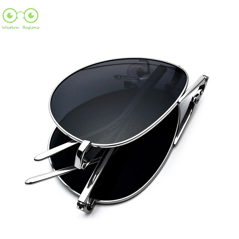 الرجعية دراجة نارية التيتانيوم خفيفة سائق مرآة قابلة للطي الاستقطاب الرجال والنساء النظارات الشمسية النظارات الشمسية مرآة القيادة UV400