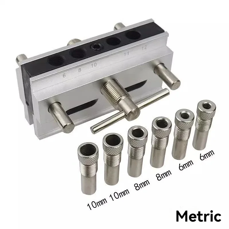 A Vertical straight hole locator, for wood board joining, log mortise hole opener,woodworking handheld drilling to