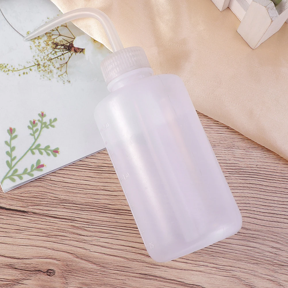 

2pcs White Squeeze Bottles Pointed Spout Leakproof Plant Watering Lab Bottle Graduated Markings PP Adjustable Nozzle
