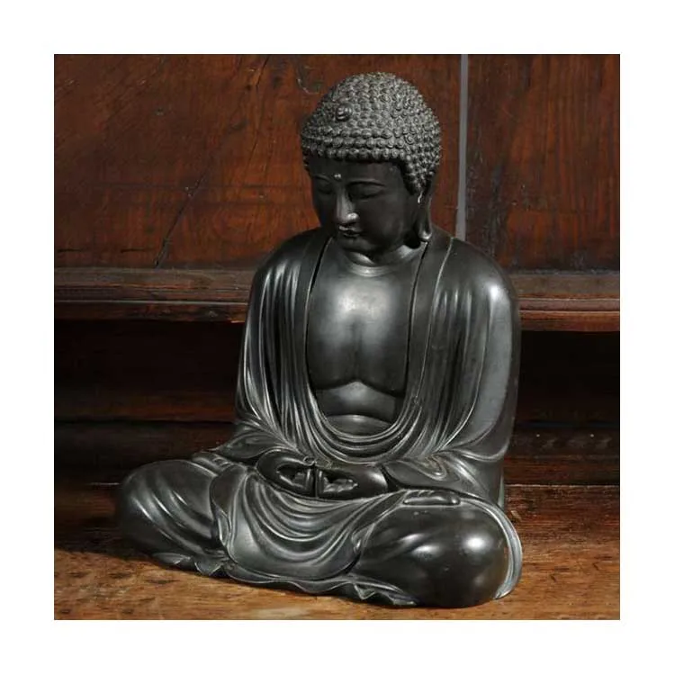 Custom Home Desktop Decor Brass Meditation Buddha Statue Small Size