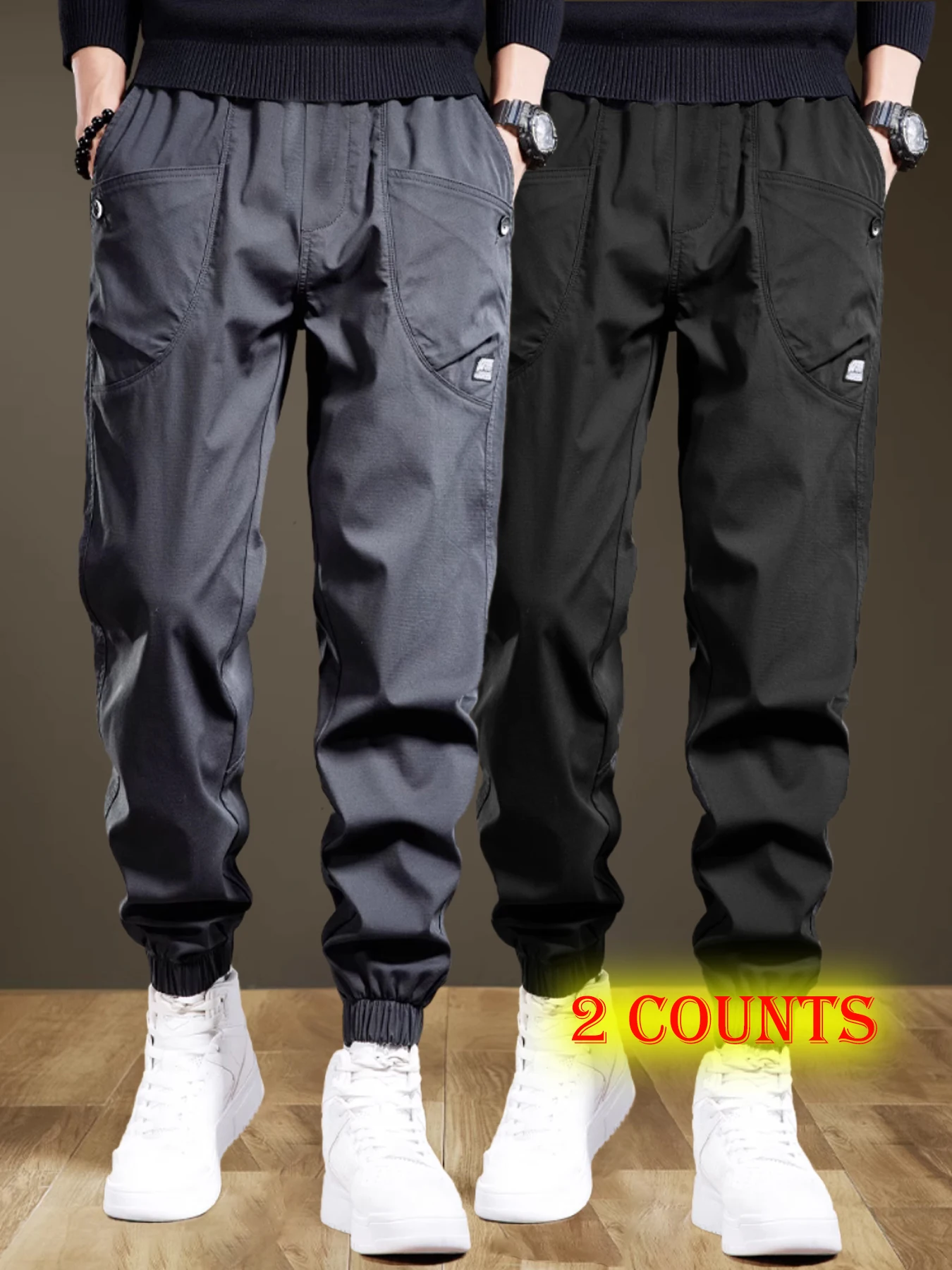 

Outdoor work pants summer thin ice silk pants men's style 2025 new loose casual charging work pants men's men