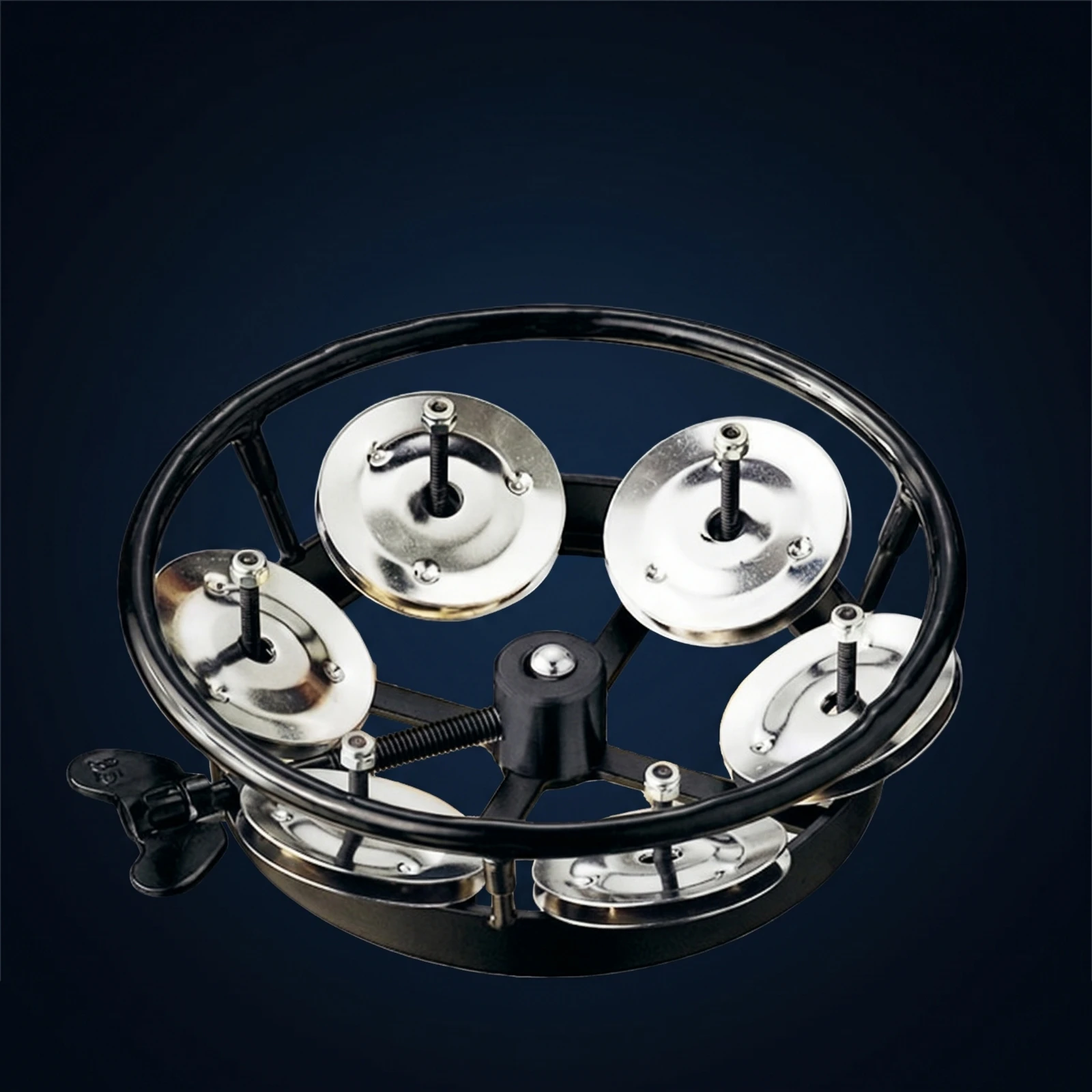 Cymbal Hi Hat - ไฮแฮทเบลล์เชคเกอร์ ระฆังเชคเกอร์แบบแข็งแรงพร้อมแคลมป์ อุปกรณ์เสริมสำหรับเครื่องดนตรีประเภทเพอร์คัชชัน ปรับระดับได้ อุปกรณ์ดรัมอเนกประสงค์สำหรับมือกลอง
