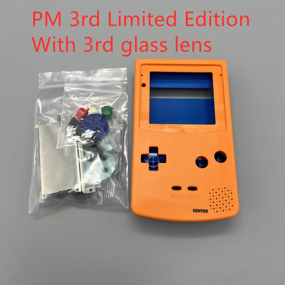 High Transparent Shell Case for Gameboy Color GBC Classic Game Console Plastic Shell Case for GBC Housing Shell with buttons