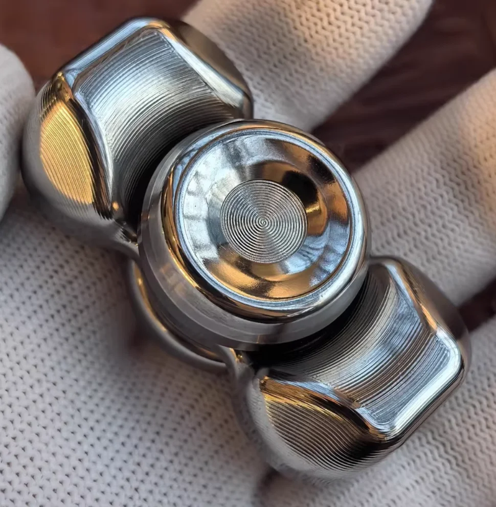 

Б/у титановый нож EDC с полированным узором, мини-молоток-спиннер, гироскоп для пальцев, игрушка-антистресс