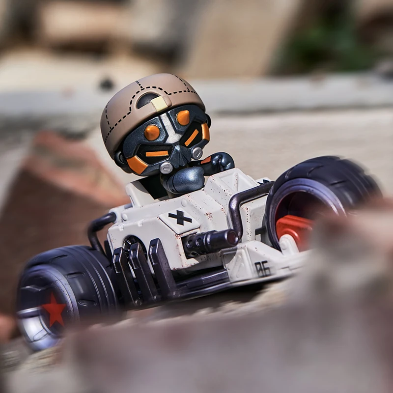 BONEJUNIOR Série Original Caixa Cega Figura Modelo Circostante JR Veículos Balançando Mech Trendy Play Coleção Ornamento