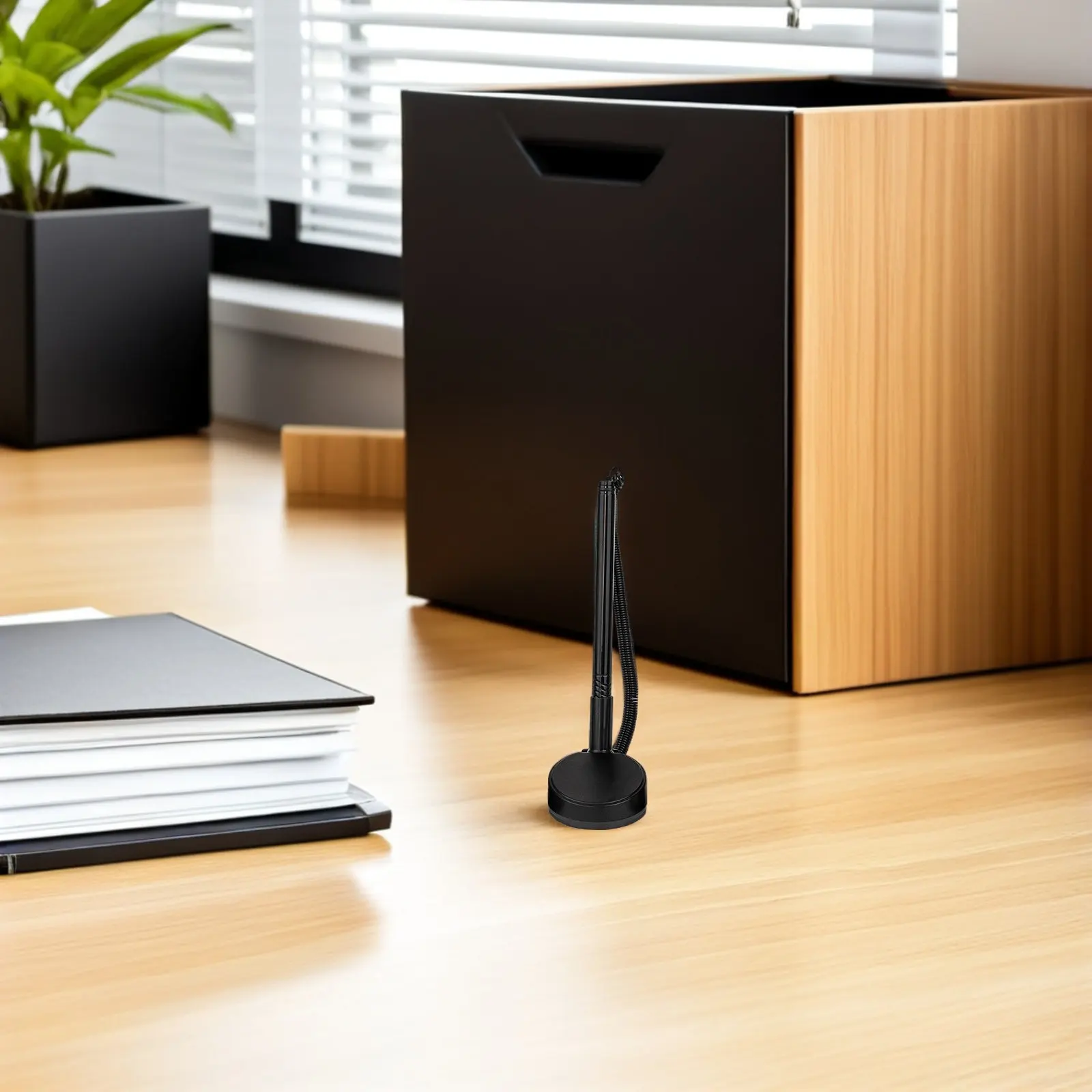 

Набор из 8 элегантных черных ручек-диспенсеров для подписи гостей на ресепшене, в банке, на кассе, удобные офисные канцелярские принадлежности