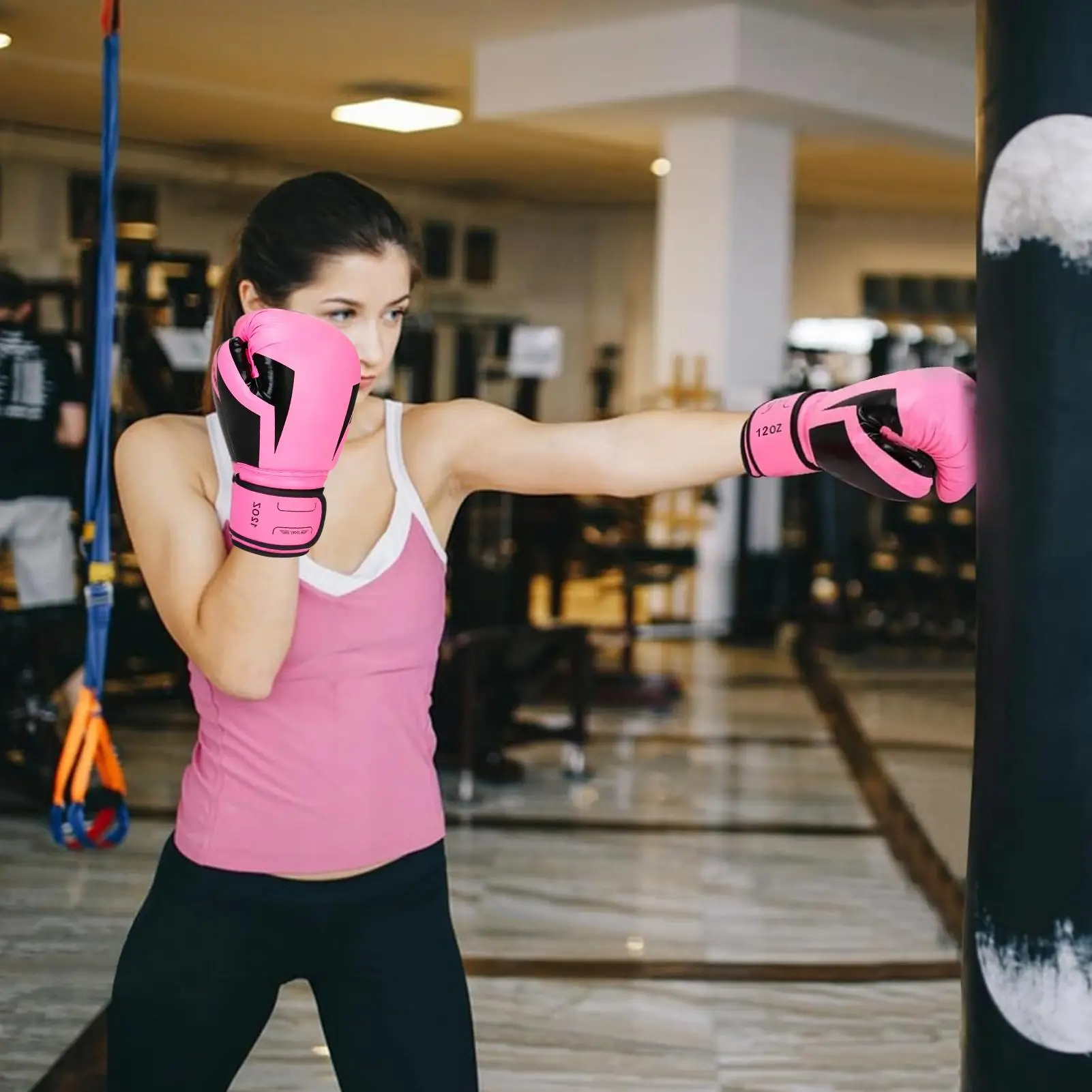 

Boxing Gloves Sparring Protective PU Leather Mitts Boxing Training Sparring Equipment For Women Men Adults Teens Kickboxing MMA