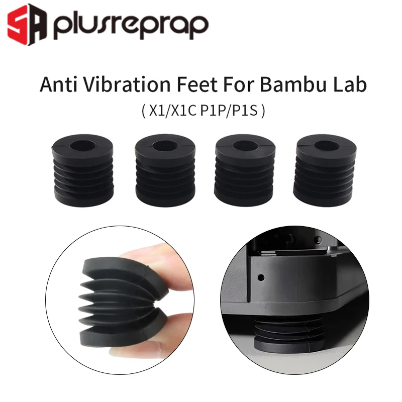 

For Bambu Lab 3D Printer Anti Vibration Feet Compatible for Bamboo Lap Bambulabs P1P P1S 3D Printer Accessories