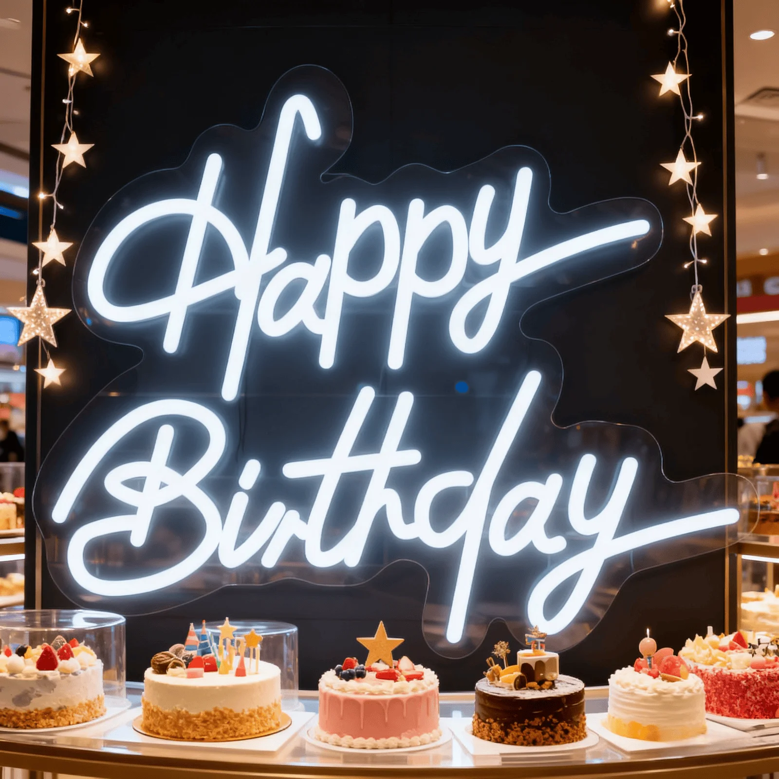 

Happy Birthday Neon Sign for Backdrop,LED Happy Birthday Light Up Sign for All Birthday Party Decorations,USB Powered Wall Decor