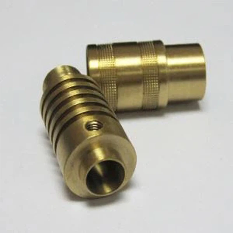 

Custom CNC Machined Bronze Turning Parts with Knurling Precision Brass Sleeve Fittings for Mechanical Applications