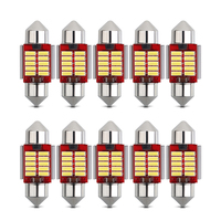 10pcs Canbus New IC 12V C5W C10W Led Bulb 31mm 36mm 39mm 41mm Car Festoon Light Interior Dome Reading Trunk Lights 6000K White