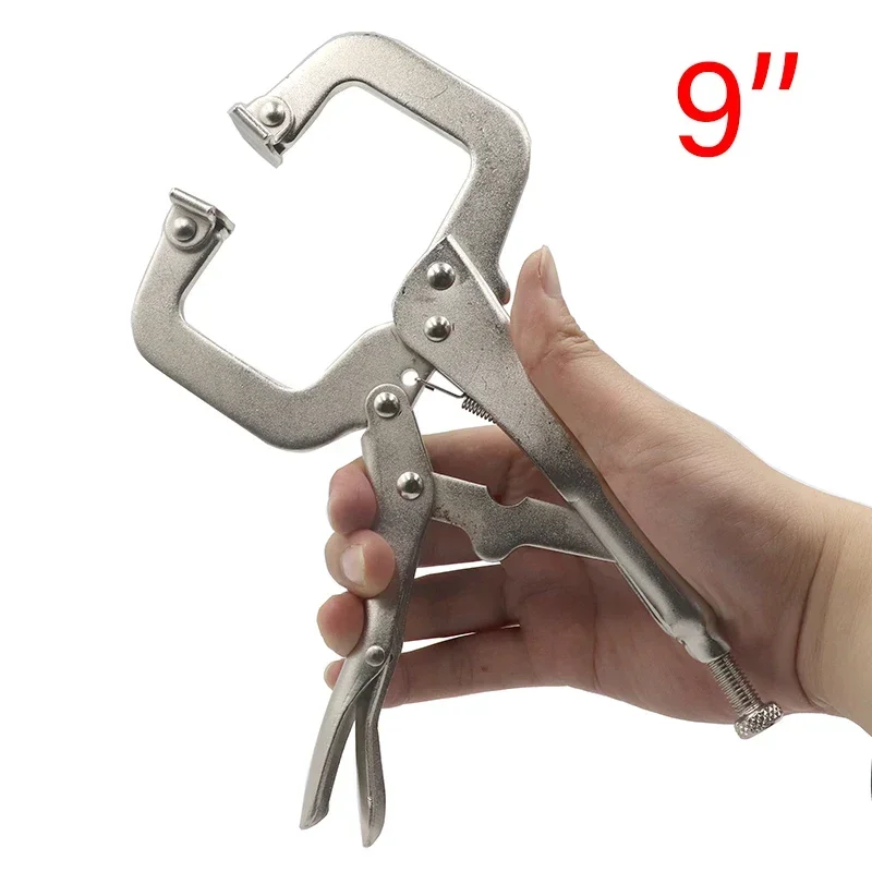 6/9/11 inch C Clamp weld Clip Woodwork Fix Plier Pad Wood Work Alloy Steel Hand Tool Pincer Tong Tenon Locator