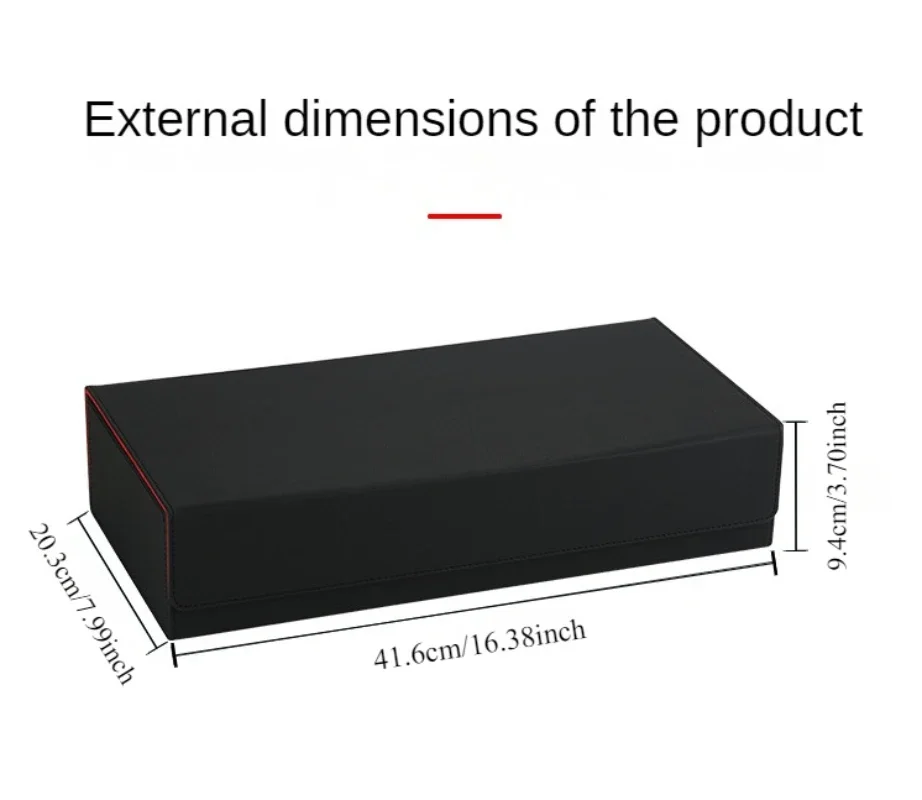 600 +/100 + couro do plutônio cartões de negociação caixa de armazenamento comandante cartão deck caso fecho magnético titular do cartão se encaixa para cartões de jogo mágicos