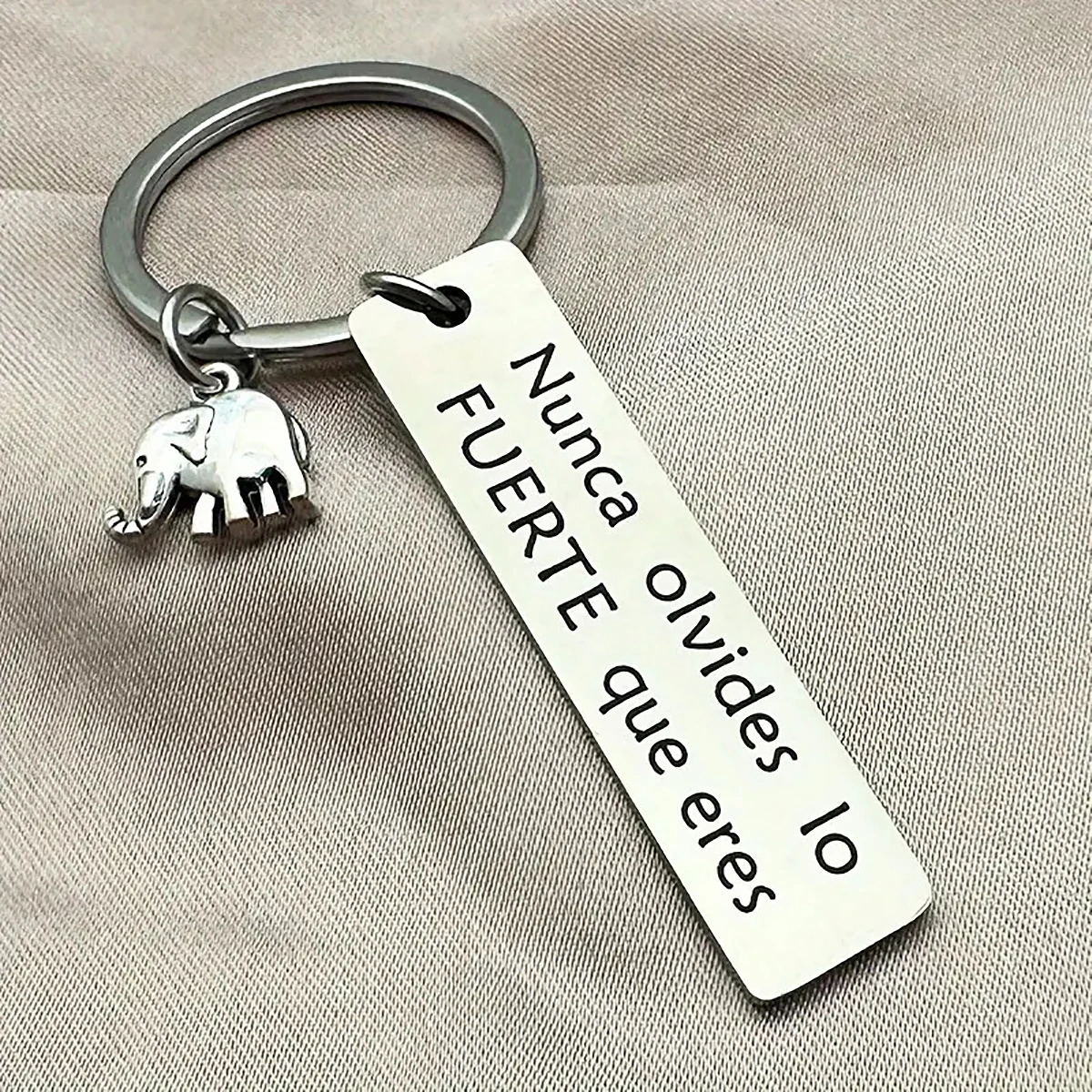 Elephant Keychain Detail