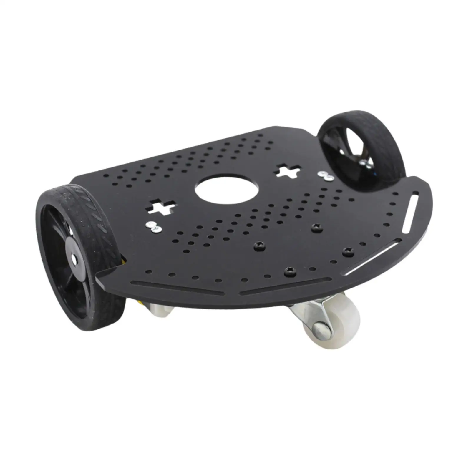 2WD Smart Robot Car Chassis Replacement High Friction Nonslip with Double Motors Base Easy Installation Intelligent Vehicle Part