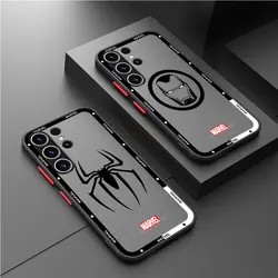 Marvel Hero Logo Case for Samsung Galaxy S9 S23 FE S10 Plus S23 Ultra S22 S21 S20 FE S24 Plus S21 Note 20 TPU Armor Cover