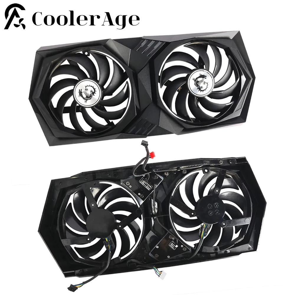 

For MSI GEFORCE RTX 3060 Ti 3060 GAMING X 12GB GDDR6 Graphics Card Cooling Fan with Case 95MM PLD10010B12HH Video Card Fan