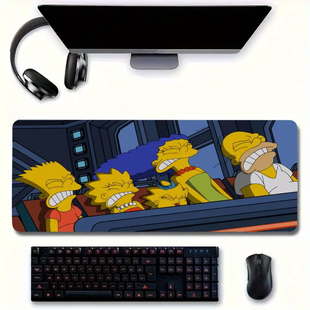 Anime For S-simpsons MINISO Mouse Pad Large Mouse pad for home office Waterproof desk pad Computer Mouse pad Keyboard pad gaming