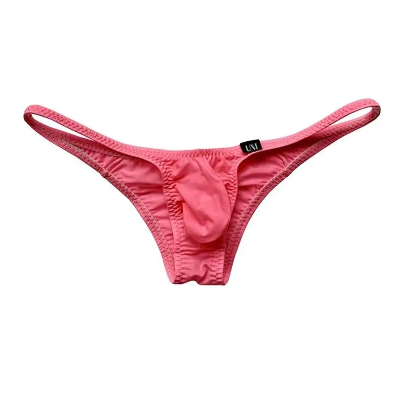 Cool Silky Sexy Panties Leopard Printing Men\'s Half Brief Back Bikini Briefs Underwear Style Triangle Undershorts Thongs