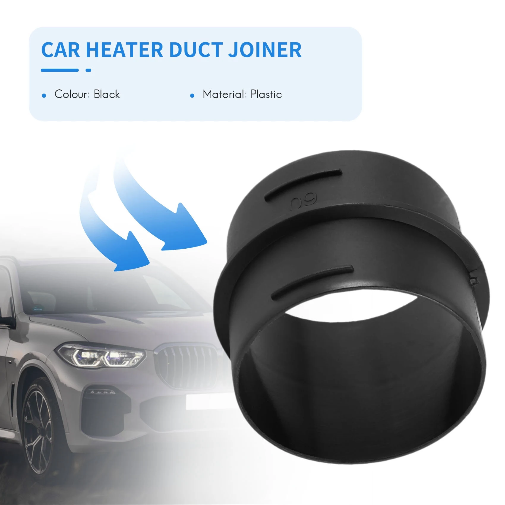 

Premium 4X Car Heater Ducting Pipe Joiner Air Parking Heater Hose Tube Connector For Webasto Eberspacher
