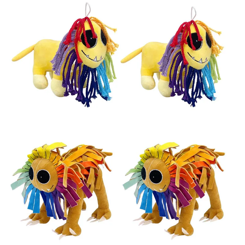 

Новая плюшевая игрушка «Кошмарный тварина», большой плюшевый лев, красочный лев, мягкая игрушка, кукла, подарок на день рождения, Рождество