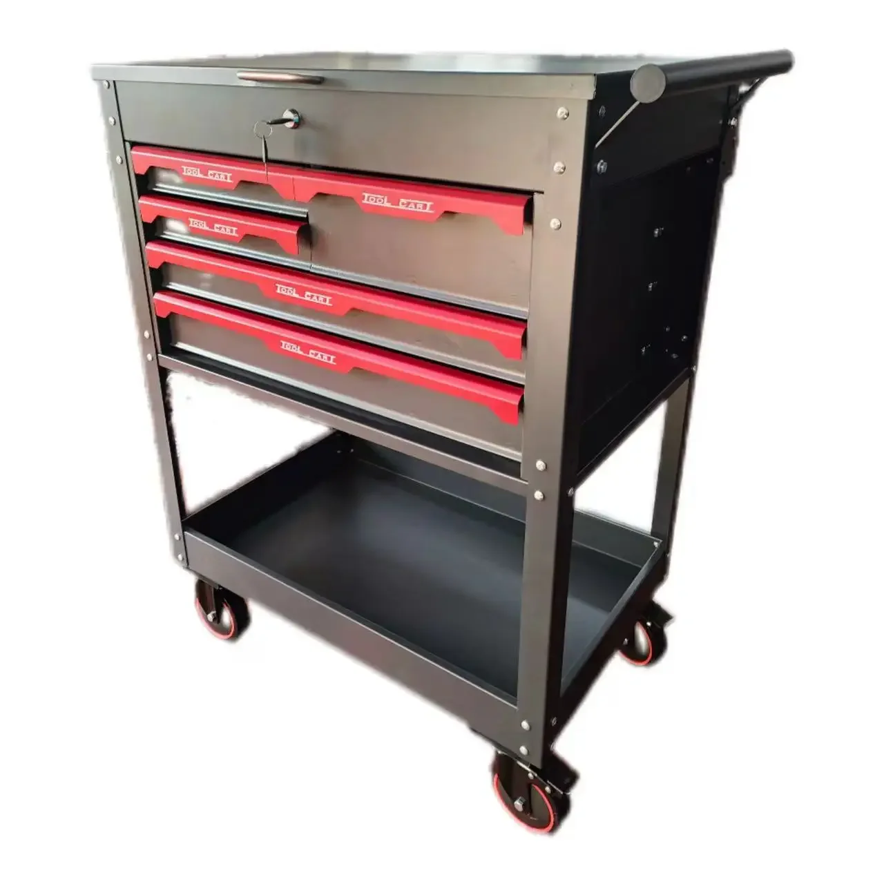 

Hardware auto repair tool cart, drawer repair trolley, heavy parts cabinet, portable thickened removable locker