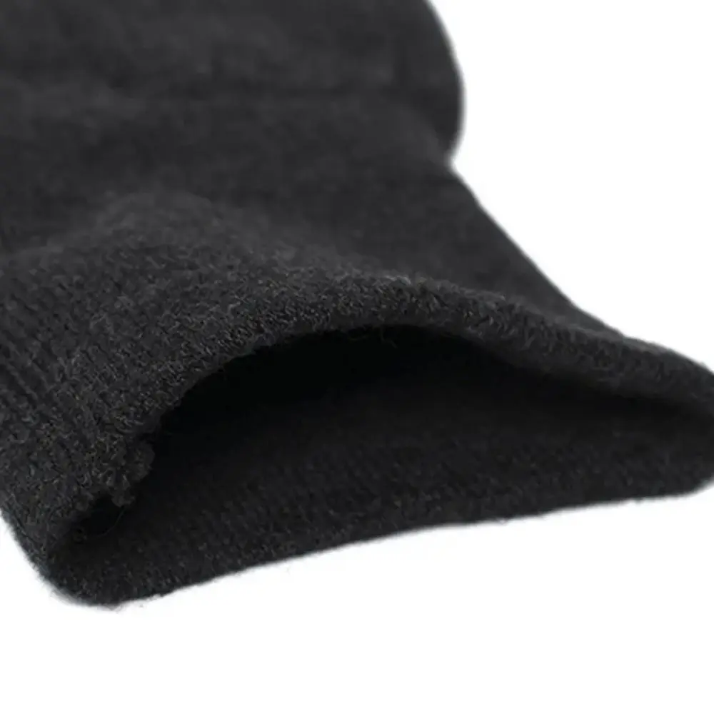 

Cashmere Cashmere Knee Pads Breathable Prevent Double Thick Wool Protection Knee Black/Grey Protector Cushion