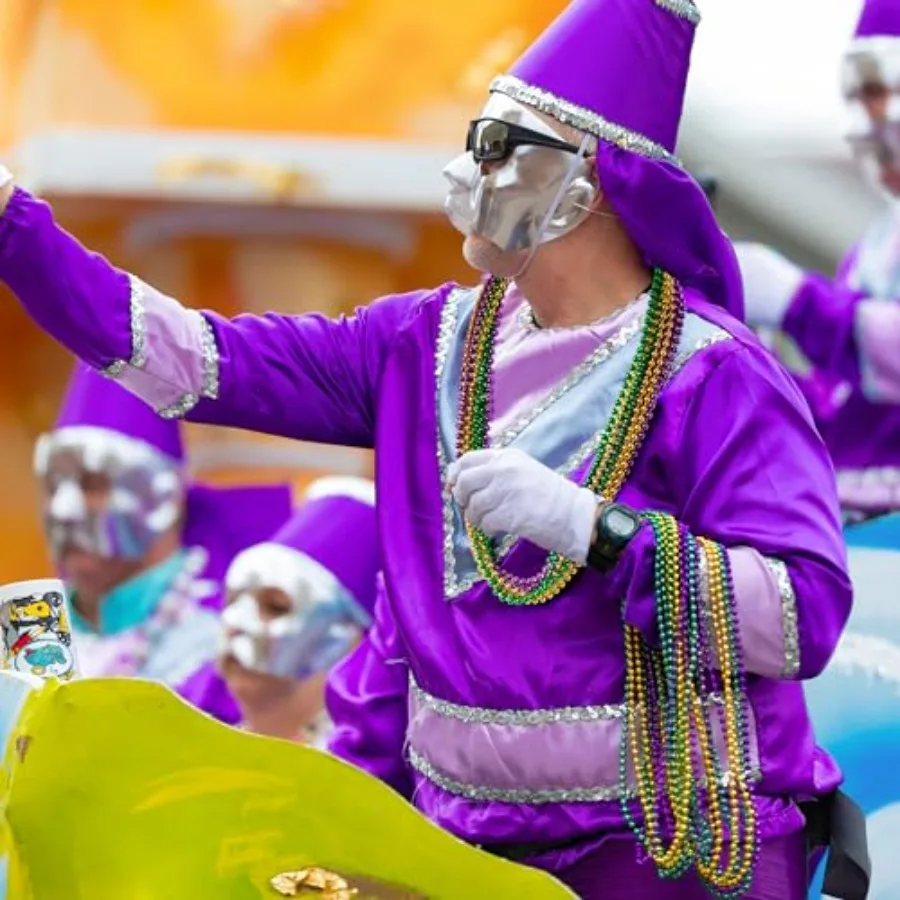 500PCS Mardi Gras Beads 33 Purple Gold Green Beaded Necklace for Women Men Party Parade Throws Bulk Accessories Christmas Pirat