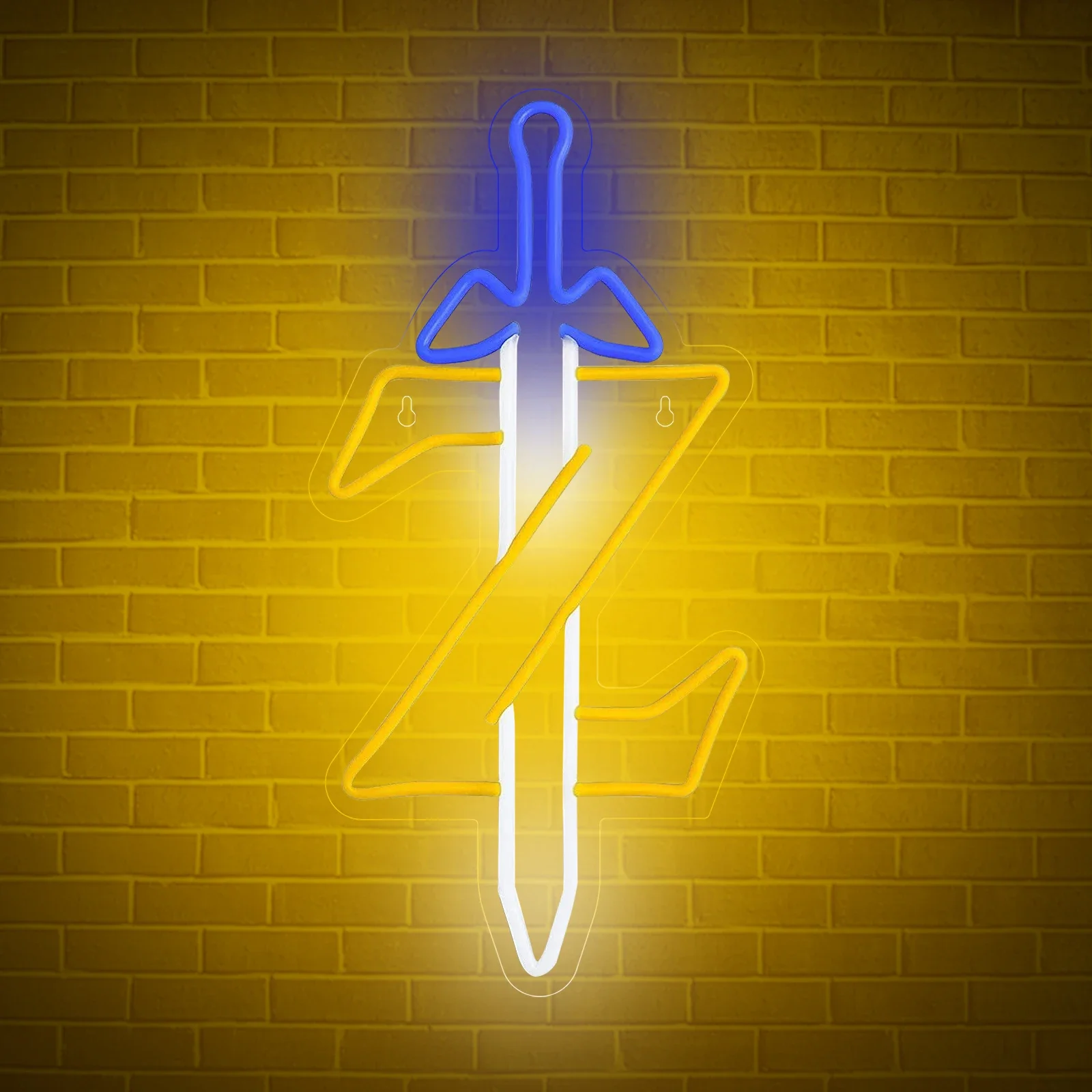 Letrero de neón LED Sword Zelda Gamer, letrero de neón para sala de juegos, dormitorio, habitación de adolescentes, decoración de pared de fiesta, regalo para amantes de los juegos, alimentado por USB