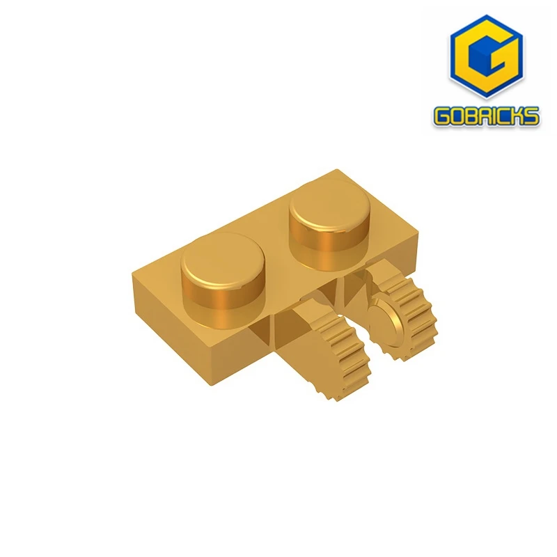 Gobricks GDS-823 PLATE 1X2 W/FORK VERTICAL compatible with lego 60471 children's DIY Educational Building Blocks Technical