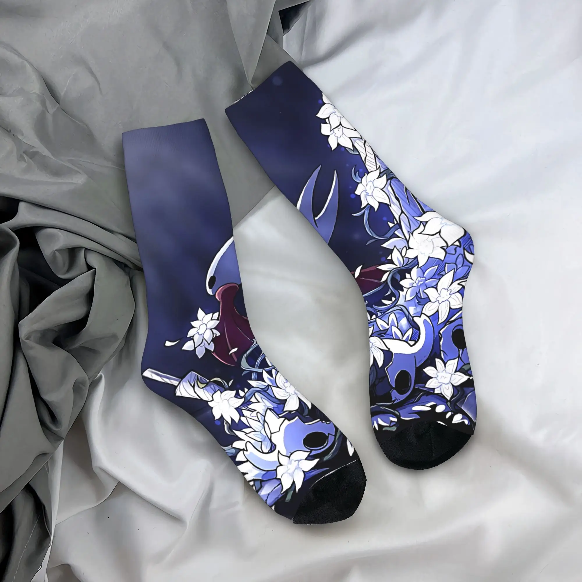 Hollow Knight Game Stockings  Korean Socks Couple Comfortable Socks Autumn Skateboard Design Anti Skid Socks Gift