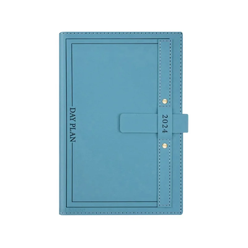 SR-Agenda Plan For 2024 This Notebook Week Plan This Calendar This Notebook Subprogram This A5 One Page A Day Plan Blue