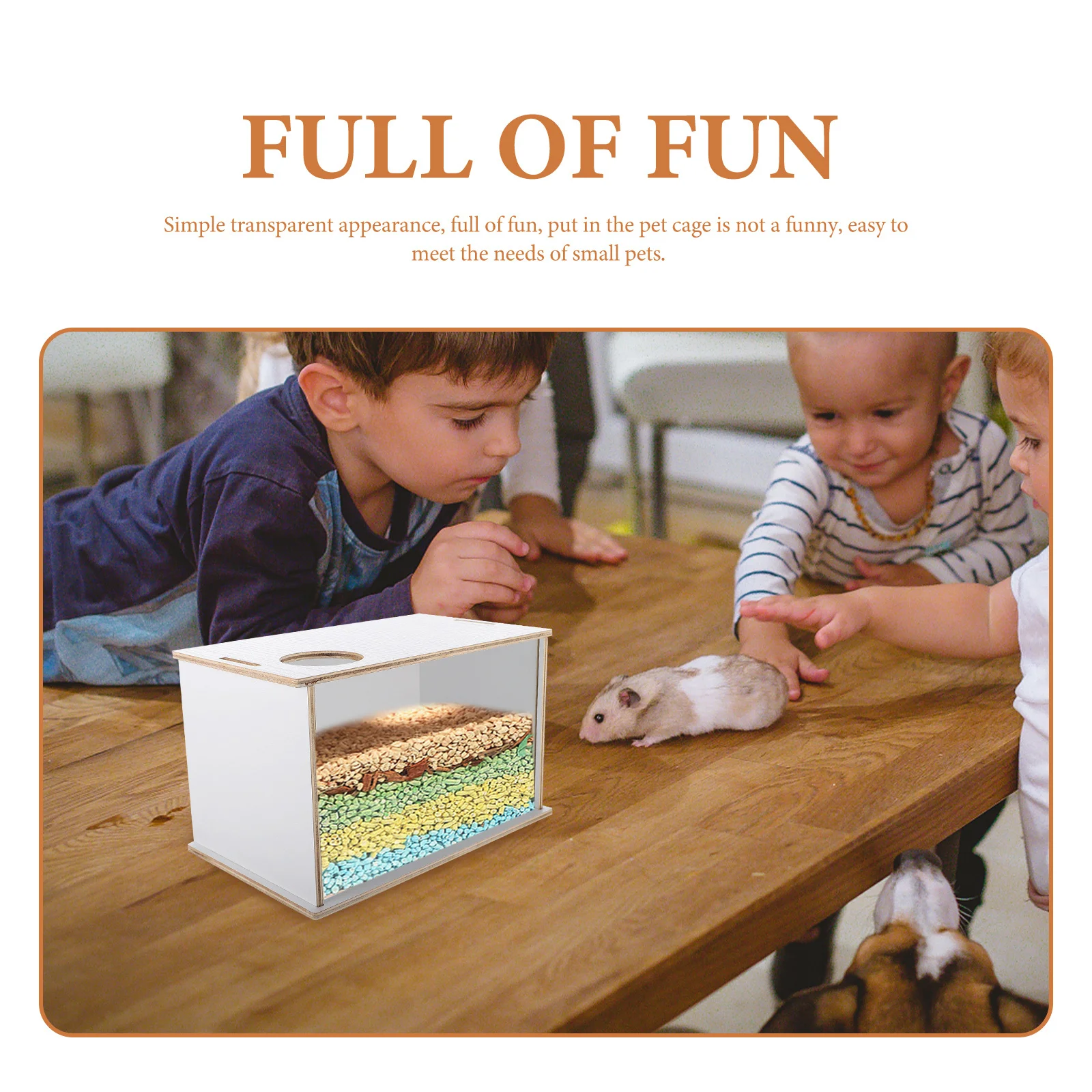 

Hamster Sand Bath Box Acrylic Transparent Pet Toilet For Small Animals Lightweight Easy To Clean Storage Design Home Pet